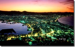 Night view of Hakodate City