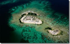 A sandy cay off of Útila Island, Honduras