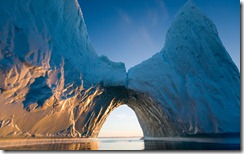 Arched Iceberg in Ililussat, Greenland