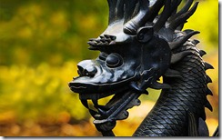 Dragon statue, close-up, Summer Palace, Beijing, China