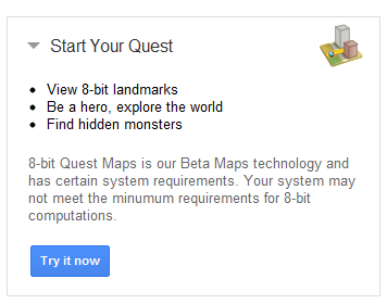 google-maps-8-bits-start-your-quest-unpocogeek.com