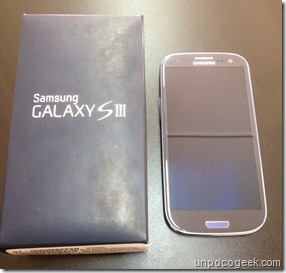 Samsung galaxy s3 unboxing -1- unpocogeek.com
