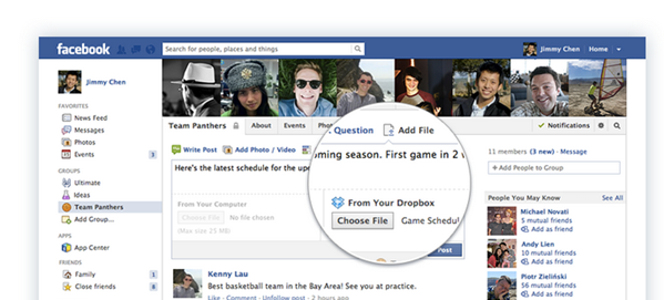 dropbox integration with facebook --f- unpocogeek.com