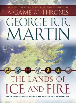 The lands of ice and fire book cover - unpocogeek.com