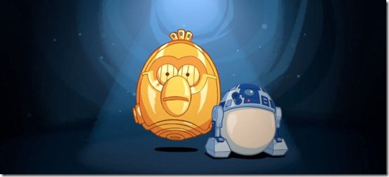 angry birds star wars R2-D2 and C-3PO gameplay - unpocogeek.com