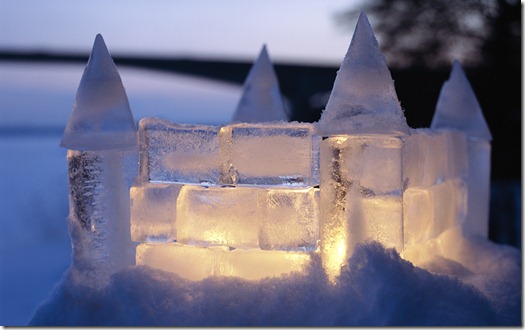 Ice castle, Sweden
