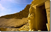 Osirian statue at Mortuary Temple of Queen Hatshepsut, Deir el-Bahari, Egypt