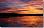 Fiery Sunset, Clear Lake, Wisconsin, U.S.
