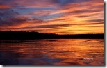 Fiery Sunset, Clear Lake, Wisconsin, U.S.