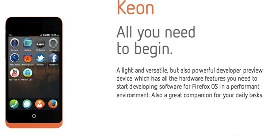 keon phone with firefox os - unpocogeek.com