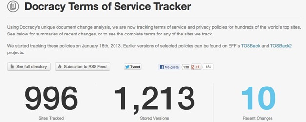 Docracy Terms of Service and Privacy Policy Tracker - Changes - unpocogeek.com-1