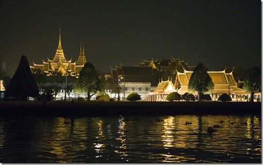 The Grand Palace at night, Bangkok, Thailand