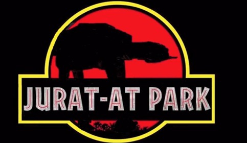 jurassic park and star wars mashup - unpocogeek.com