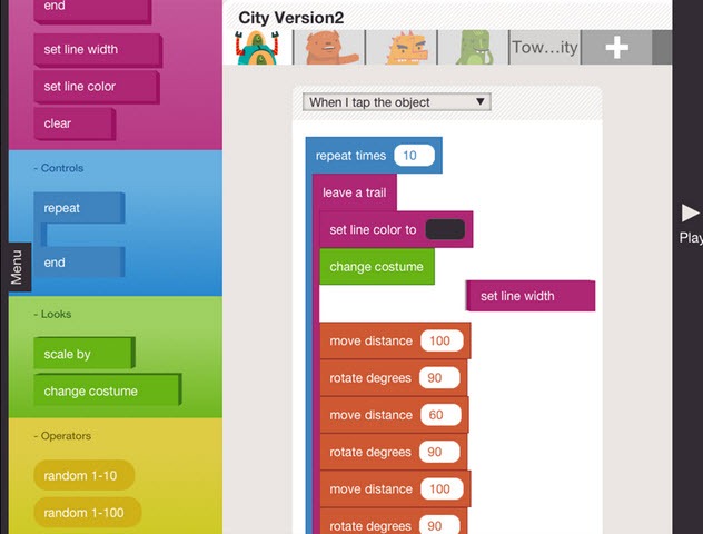 hopscotch programming for kids - unpocogeek.com