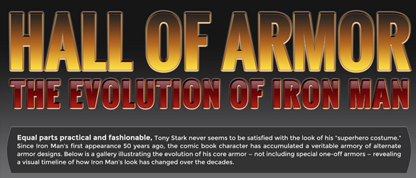 iron man armor evolution -f- unpocogeek.com