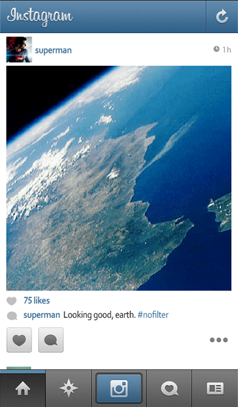 superman instagram - unpocogeek.com