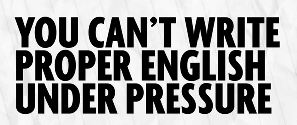 write english under pressure - unpocogeek.com