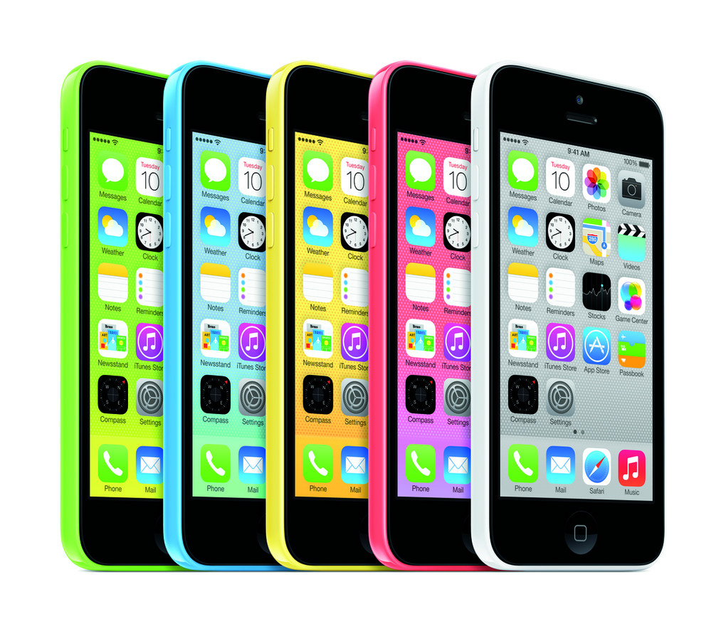 iPhone5c all colors - unpocogeek.com