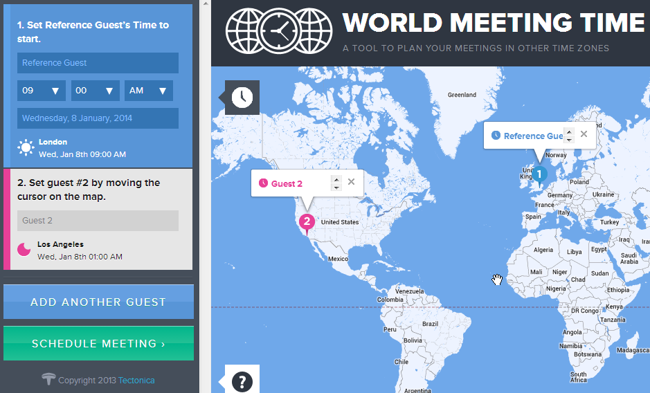 world meeting time, organiza tus reuniones - unpocogeek.com
