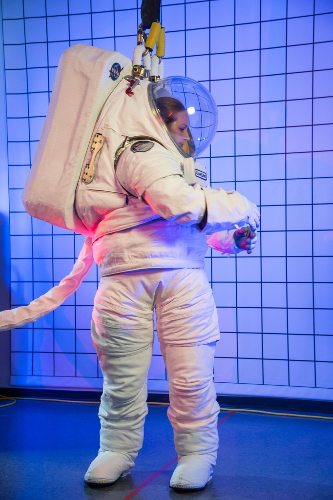 PHOTO DATE: 08-24-15 LOCATION: Oceaneering - 16665 Space Center Blvd. SUBJECT: High quality production photos of Oceaneering's PSX space suit. PHOTOGRAPHER: BILL STAFFORD