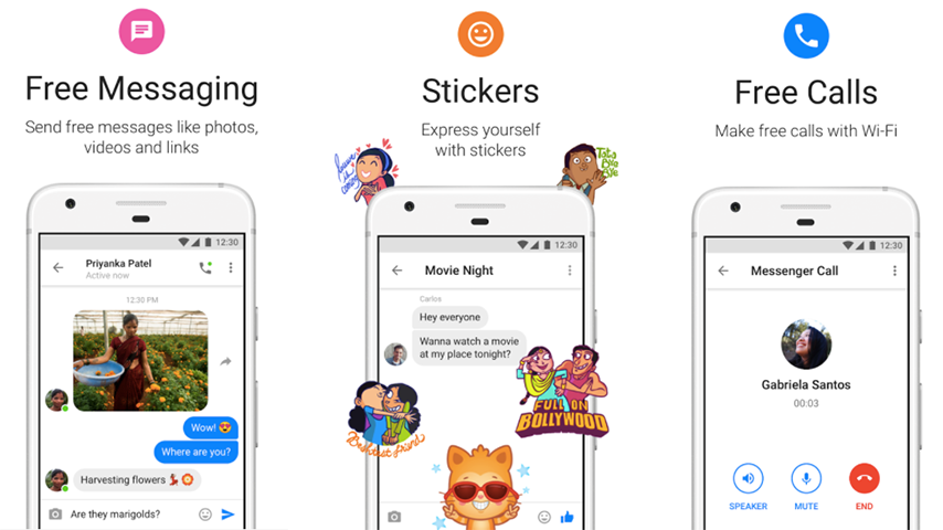 face messenger lite