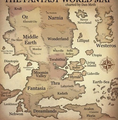 Mapa de las tierras de fantasía