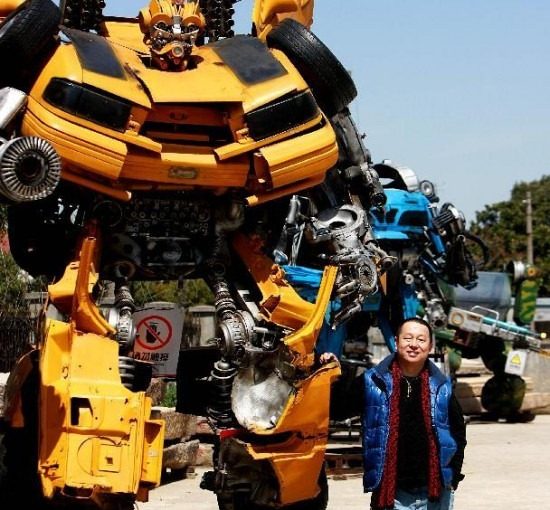 Un parque de transformers en China