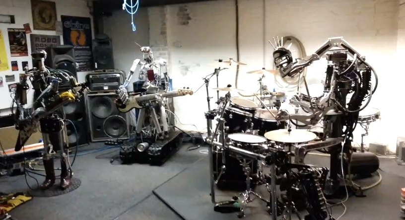 Compressorhead, una banda de robots rockeros…