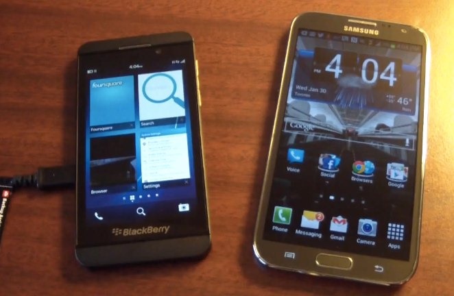 [video] Comparativa entre BlackBerry 10 y Android