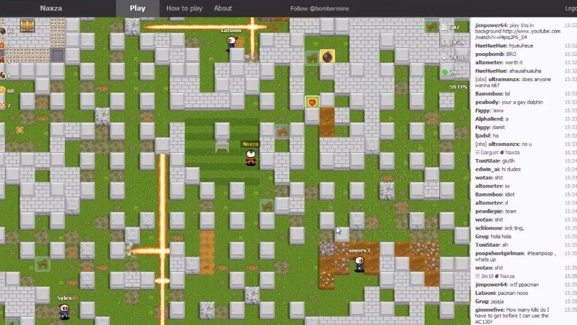 Bombermine, un bomberman online con hasta mil jugadores