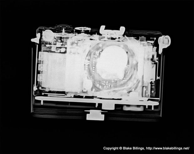 Cámaras fotográficas bajo rayos X