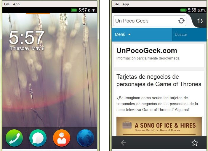 Versión final del simulador de Firefox OS