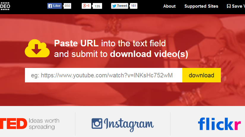 Savedeo, descarga los videos de las redes sociales