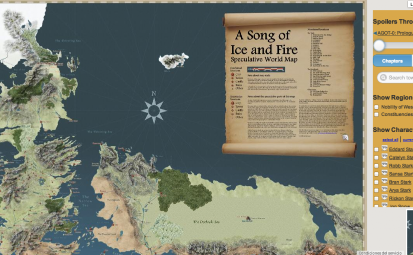 Explora el mundo de Game of Thrones estilo Google Maps