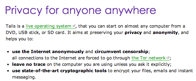 Tails, distro linux súper segura enfocada en la privacidad
