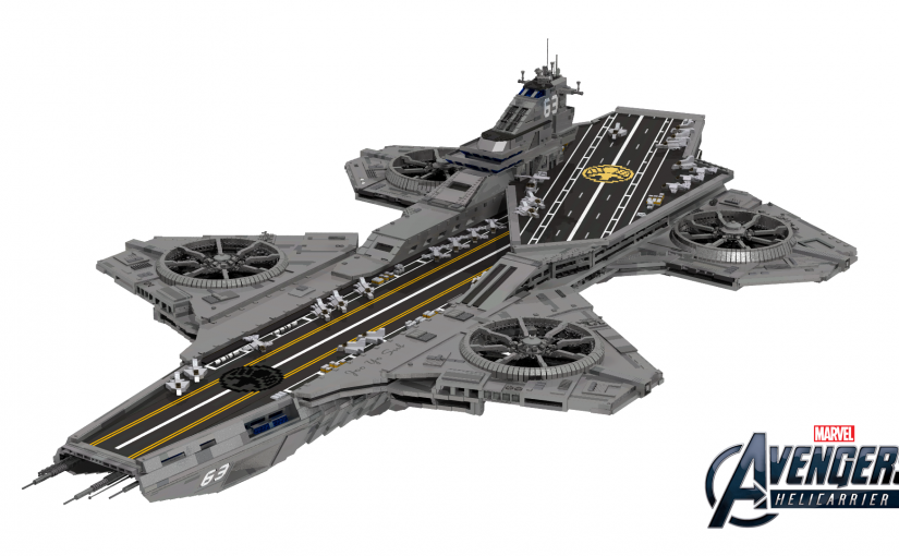 22.000 legos para armar el Helicarrier de Avengers