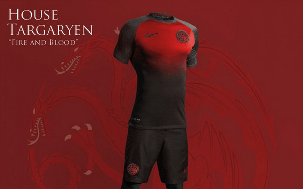 Camisetas de fútbol de las casas de Westeros