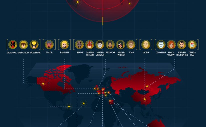 Lugares de nacimiento de los súper héroes de Marvel