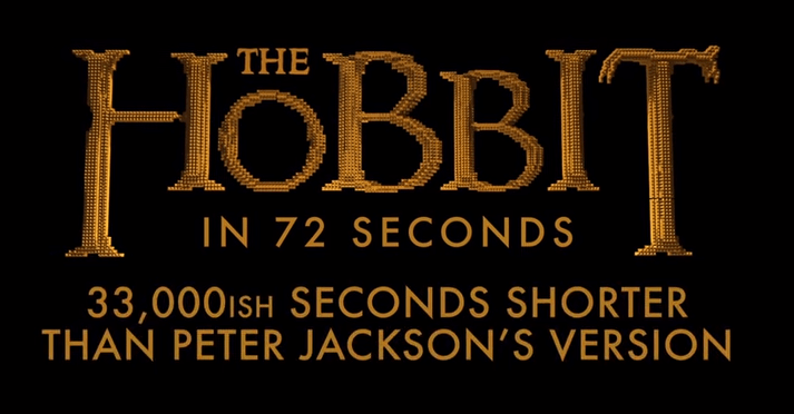 La trilogia de El Hobbit en 72 segundos y con legos