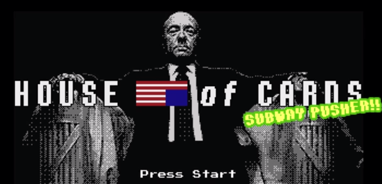 Parodia de House of Cards en 8 bits