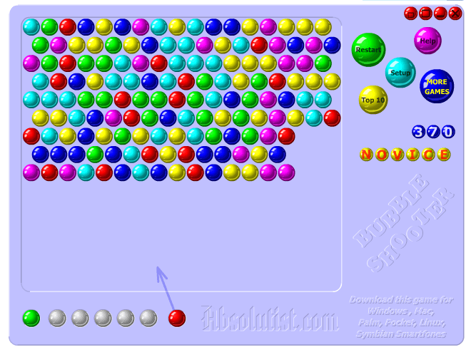 El juego de hoy… Bubble Shooter