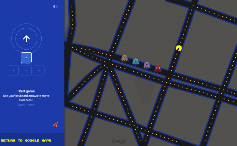 ¡A jugar Pac-Man en Google Maps!