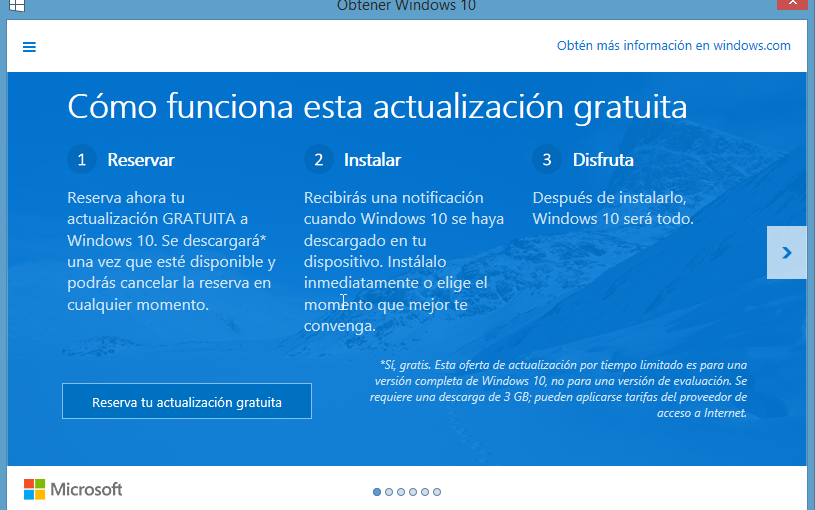 Windows 10 disponible el 29 de Julio