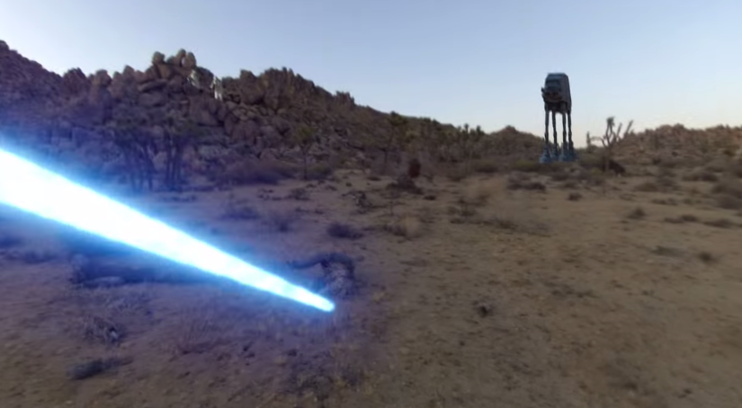 Una GoPro y un Jedi