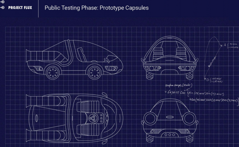 Planos del auto de Google que “viaja en el tiempo”