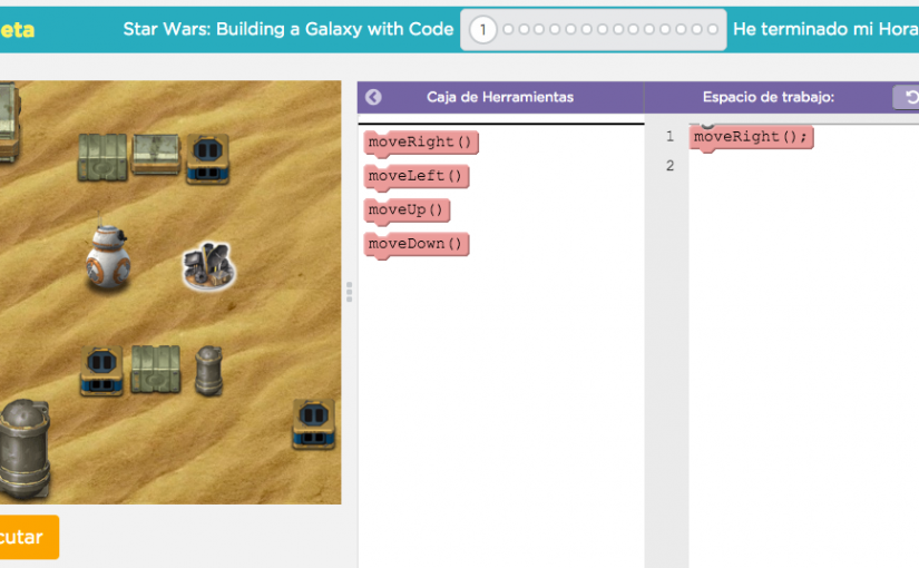 Code.org se alía con Star Wars para enseñar conceptos básicos de programación