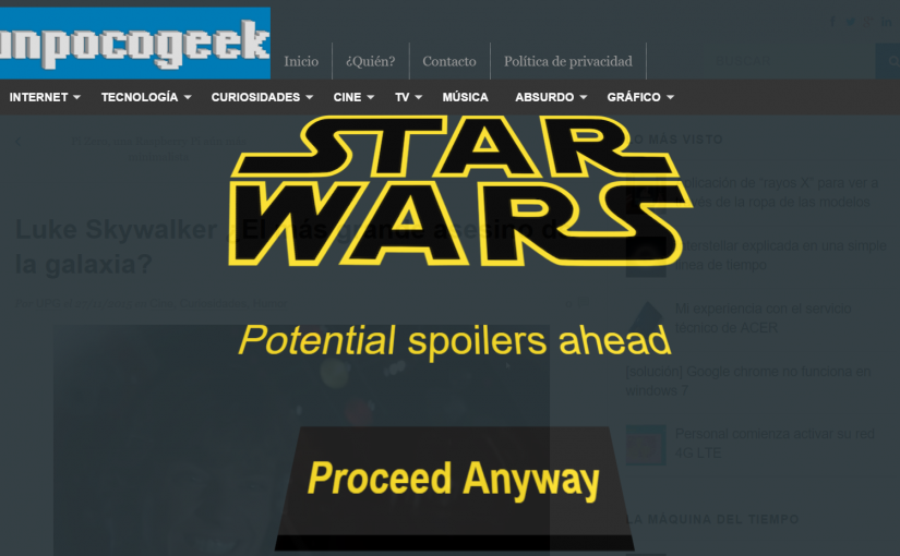 Extensión de Chrome para evitar spoilers de Star Wars The Force Awakens
