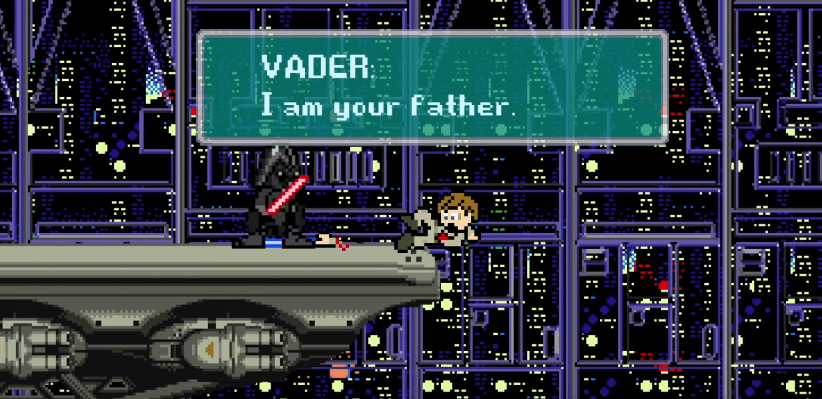 La trilogía inicial de Star Wars recreada en 8-bits