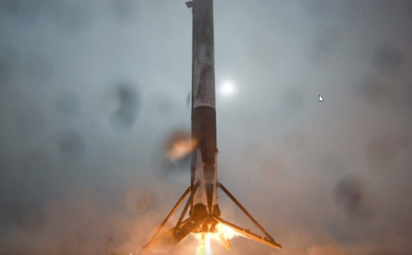Video del fallido aterrizaje de otro Falcon 9 de SpaceX