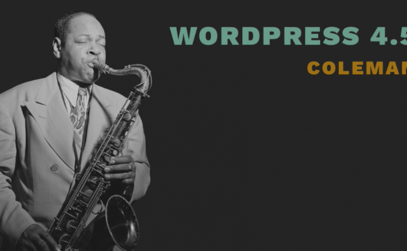 WordPress 4.5 Coleman, muchas mejoras en la edición y personalización